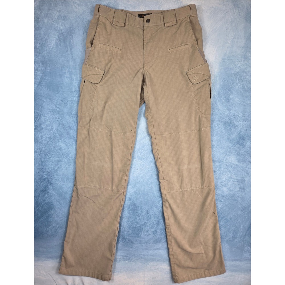 5.11 Tactical Stryke Men's Cargo Pants 34x34 Khaki Flex-Tac Ripstop Utility